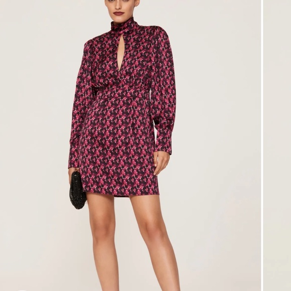 Ronny Kobo Dresses & Skirts - Ronny Kobo Floral Satin Dress US 2